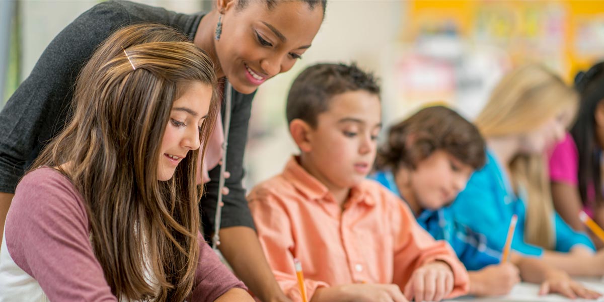 students in a classroom