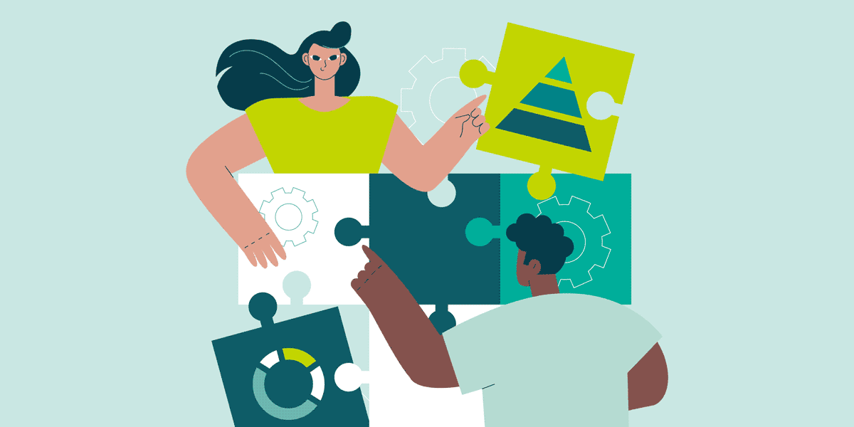 teacher doing a puzzle