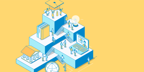 teachers climbing the ladder