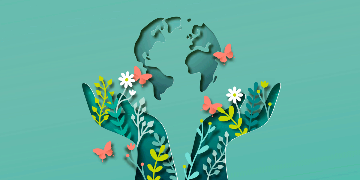 hands opening up to the world